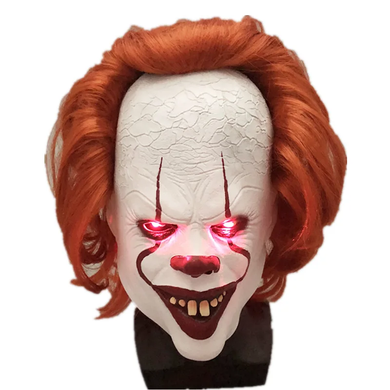 Ужас Pennywise Джокер Маска Косплей it chapter 2 клоун латексные маски Хэллоуин костюм реквизит люкс
