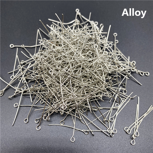Eye Head Pins 15/20/25/30/35/40/45/50/60mm Eye Pins Findings For Diy Jewelry Making Jewelry Accessories Supplies