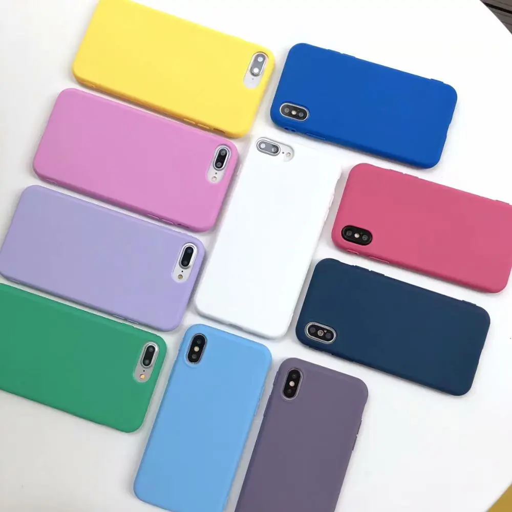 

Soft silicon Phone Case for iphone 11 Pro Max xs max xr x10 cove coque