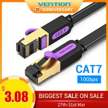 Vention Ethernet кабель RJ 45 Cat7 Lan кабель STP сетевой кабель 1 м 2 м 3 м 5 м 8 м 10 м 15 м патч-корд кабель для ПК роутера ноутбука кошки 7(China)