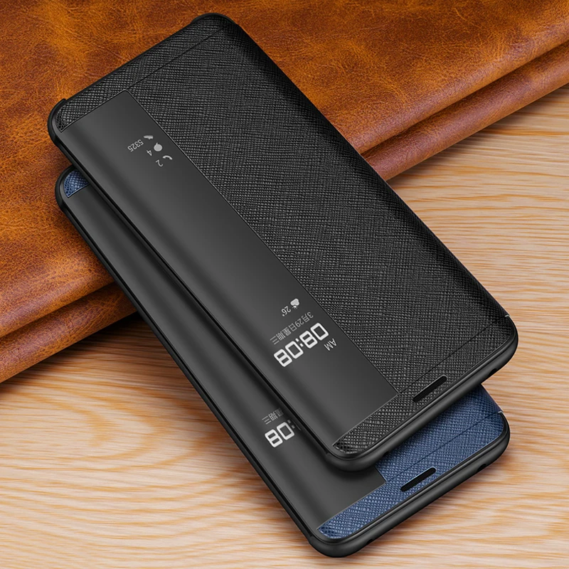Чехол из натуральной кожи в винтажном стиле для Huawei Mate 20 RS тонкий флип чехол с