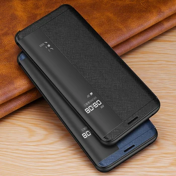 

Vintage Cross Genuine Leather Case For Huawei Mate 20 RS Porsche Design Thin Smart Awake Sleep Flip Case Cover Mate 20 Pro X RS