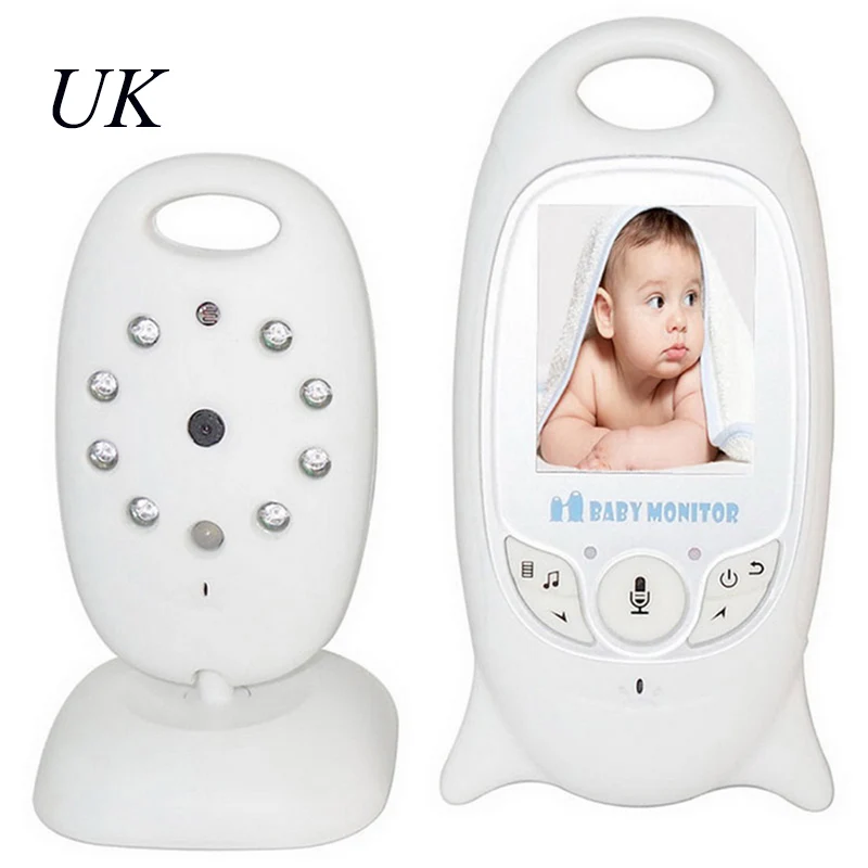 UK JUNEJOUR VB603 видеоняня VB601 2-Way Talk baby camera детский телефон ЖК-дисплей детская Колыбельная температура ночного видения - Цвет: UK