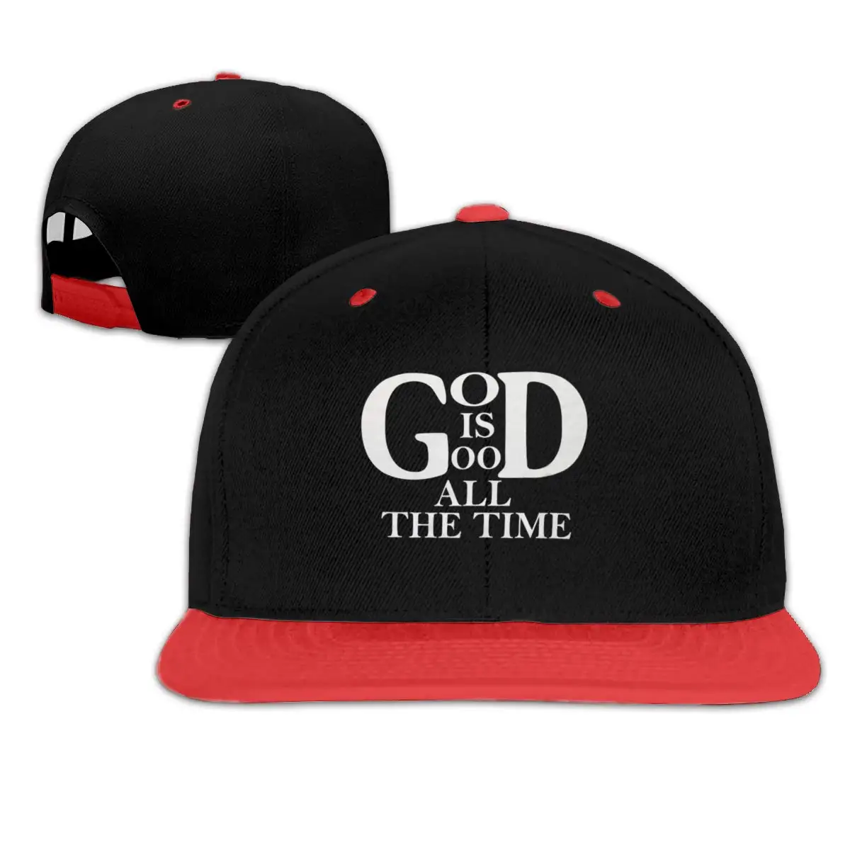 TSDFCGod is Good All The Time Adjustable Hip Hop Baseball Cap Snapback Hats Boy Girl Red |