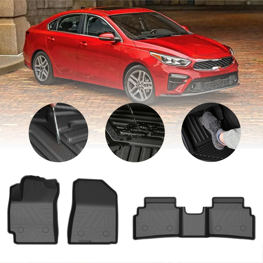 US $53.40 Car Floor Mats Carpet For Kia Sportage 20172019 Forte 20192020 5Seat TPE Rubber Waterproof NonSlip Fully Surrounded