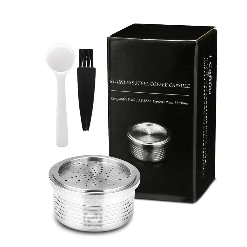 

10ML Capacity Reusable Coffee Capsules Filter Set Stainless Steel Refillable Coffee Filters Pods For Lavazza Piont