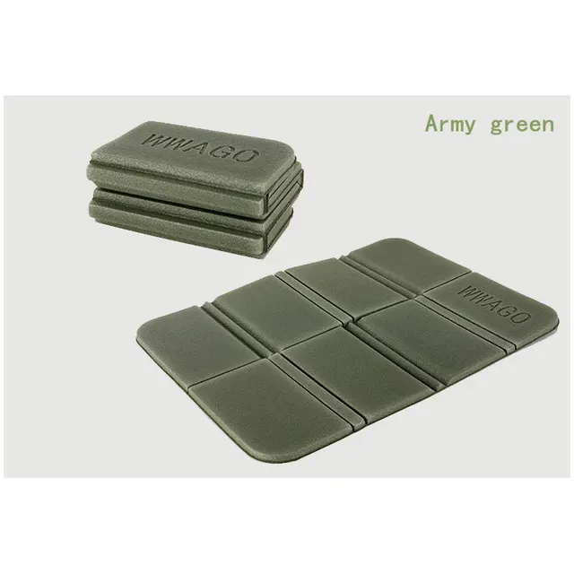 MENFLY Beach Camping Mat Foldable Portable Small Picnic Mats Waterproof  Moisture-proof Pad Outdoor XPE Folding Cushion Army Green