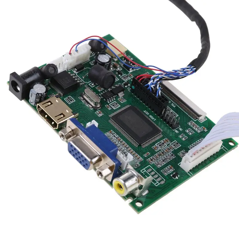 

1Set 10.1\" HDMI+2AV+VGA LCD Driver Controller Board Kit 1024x600 Panel Module