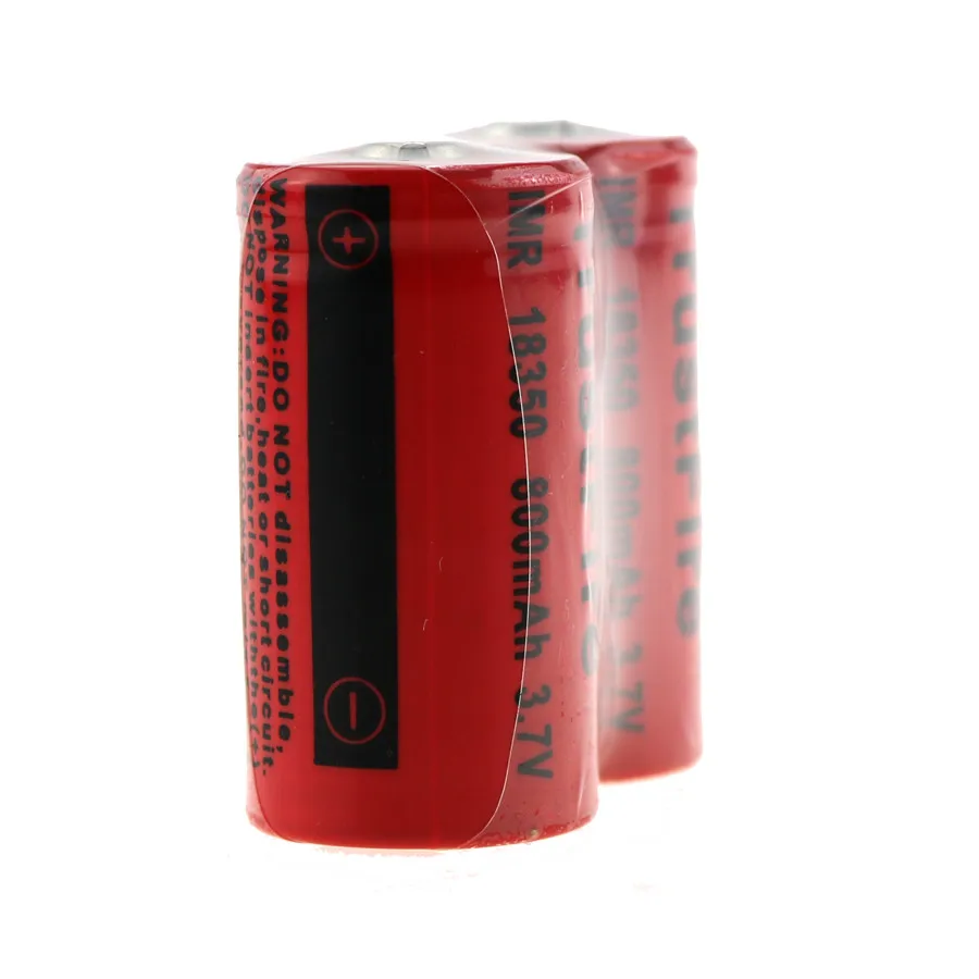 10 шт./лот TrustFire IMR 18350 3,7 V 800mAh литиевые аккумуляторные батареи для фонариков электронных сигарет