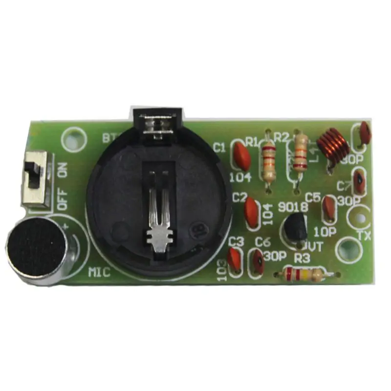 Простой DIY FM беспроводной микрофон запчасти электронный тренировочный комплект