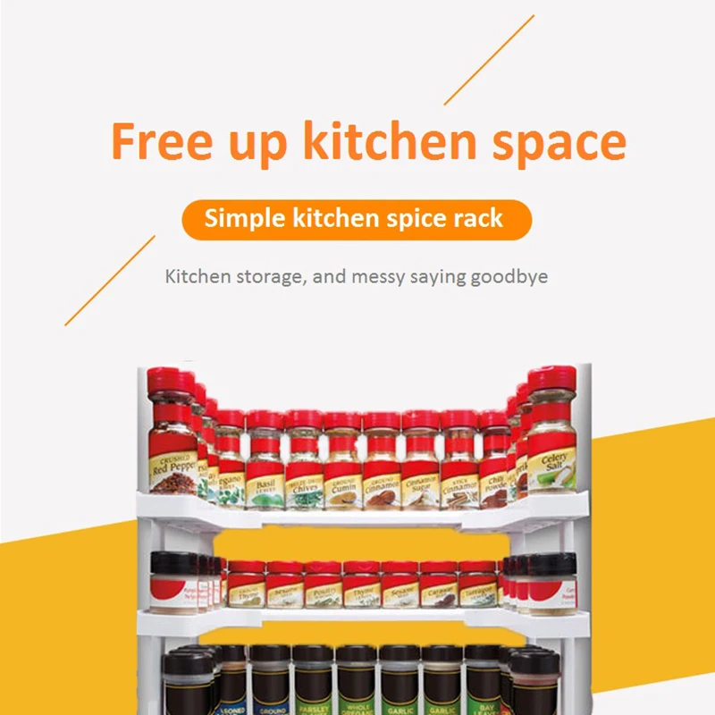 

2 Layer Stackable Storage Rack Organizer Pantry Pan Pot Organizer Kitchen Shelving Spice Jar Rack Shelf Accessories Kitchen Tool