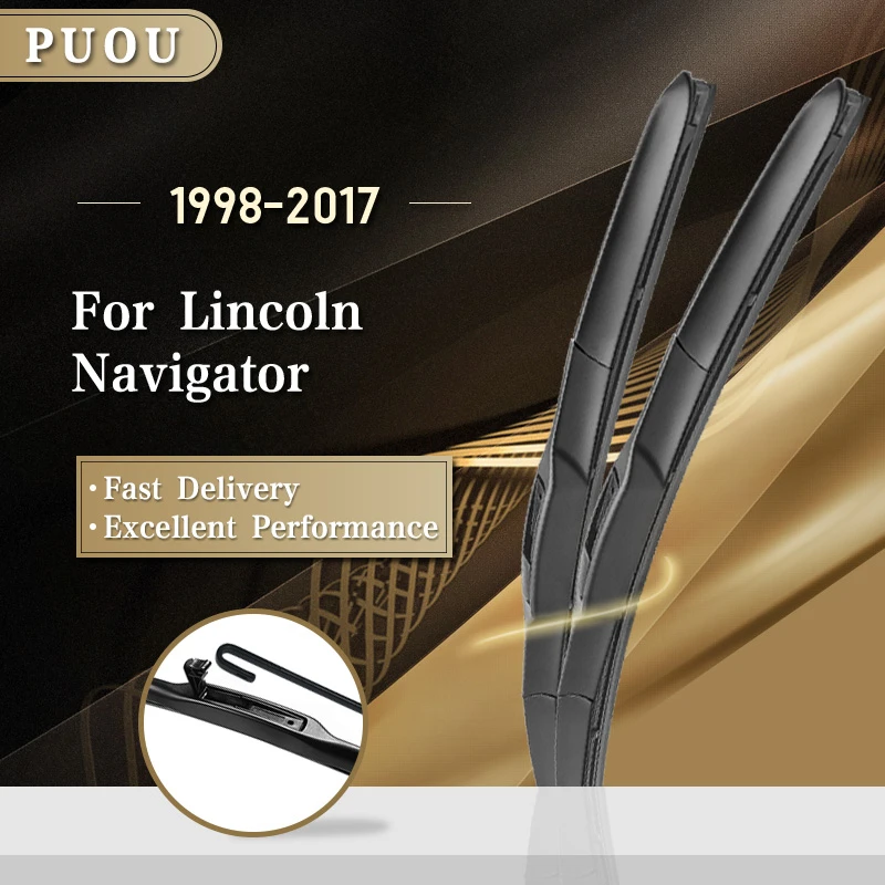 Гибридные стеклоочистители для лобового стекла PUOU Lincoln Navigator подходят к крючкам с