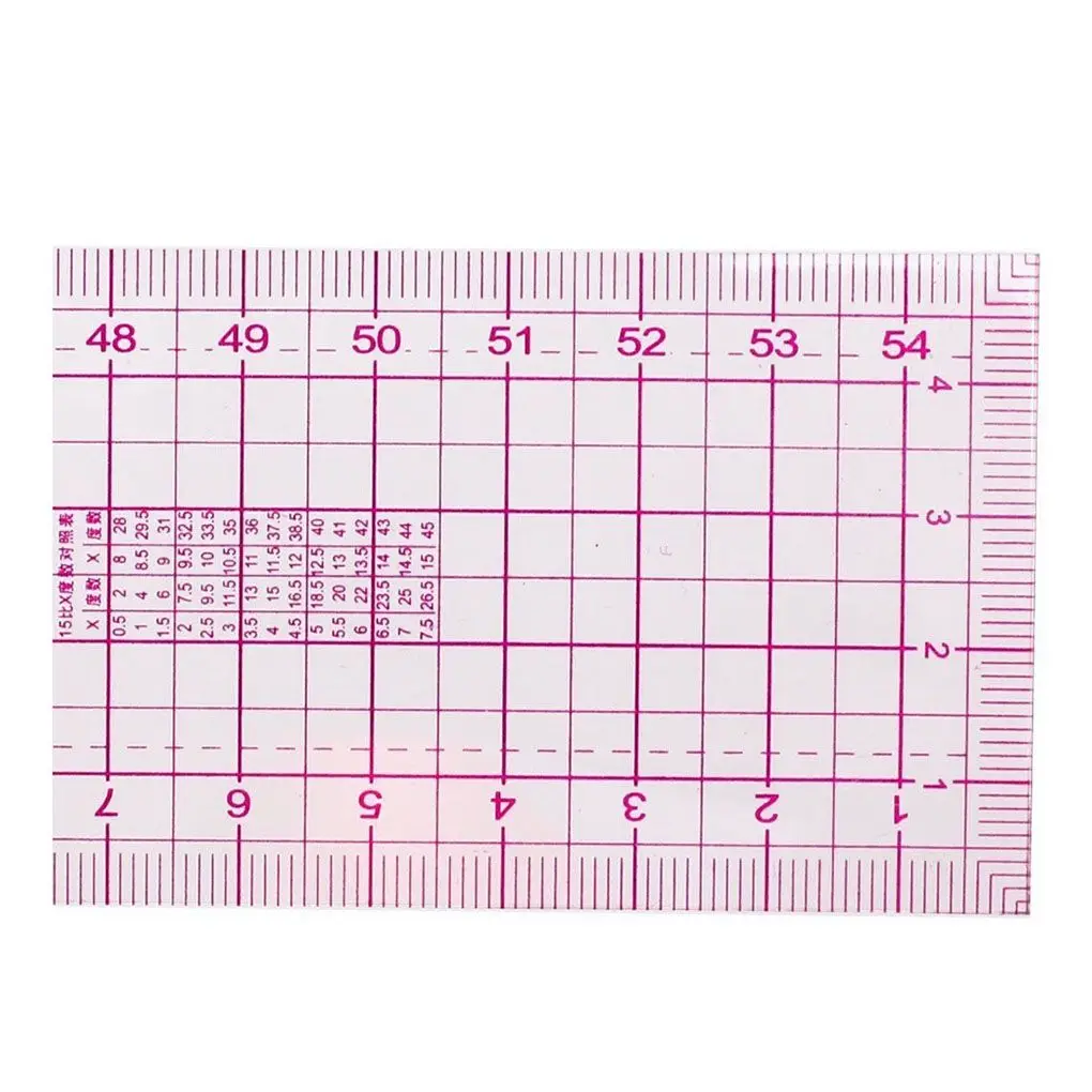 ZHUTING Sewing Tailor Accessories 55cm Shared Double Side Metric Straight Ruler Transparent straight ruler