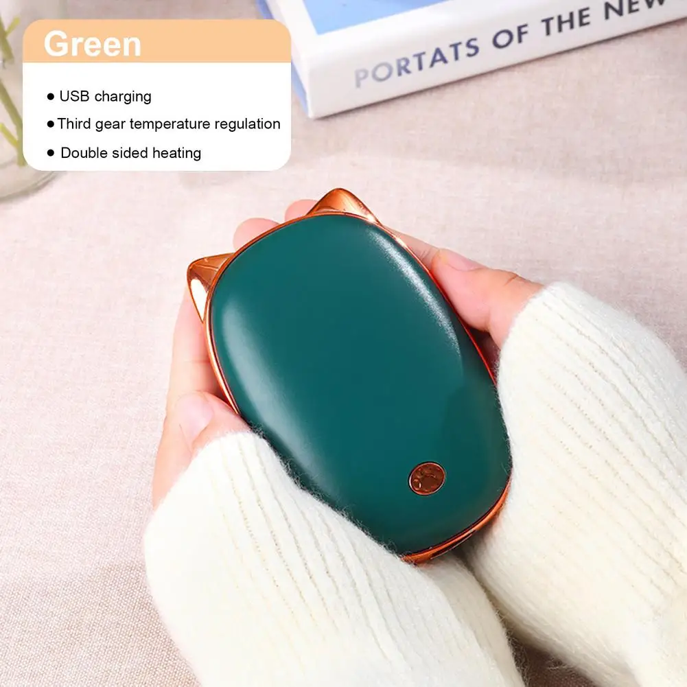 2in1 Hand Warmers USB Rechargeable Winter Heat Hands 5200mAh Charger Power Bank 