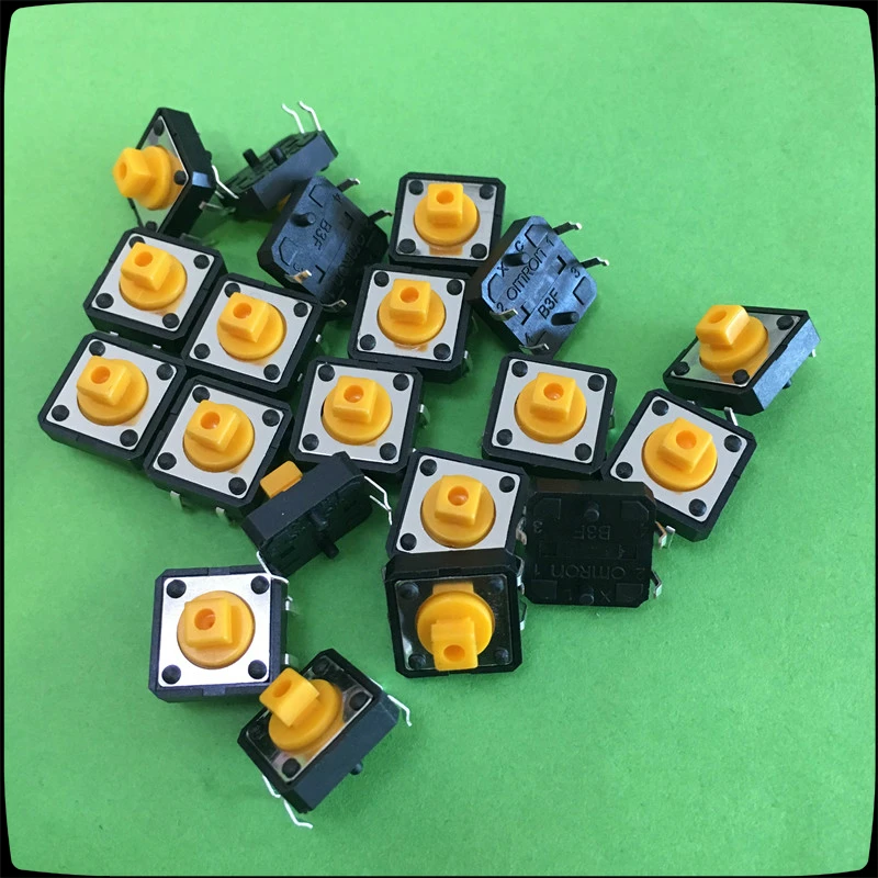 

20 pcs/lot YT2049 B3F-4055 12*12*7.3 mm Tactile Switches Push Button Tact Switchs Light Touch Micro Switch Drop Shipping