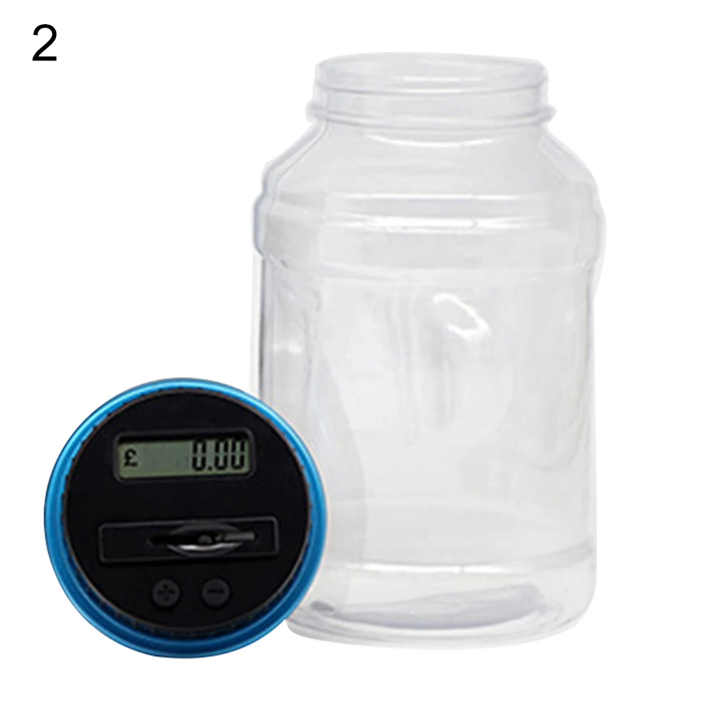 2.5L копилка для USD/EUR/GBP цифровая банка для экономии денег прозрачная коробка для хранения 800-1000 монет Электронная Копилка счетчик монет