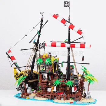 

698998 2545pcs Idea Series Pirates of Barracuda Bay Building Blocks ZEBRA Bricks Model Toys Gift Ideas 21322