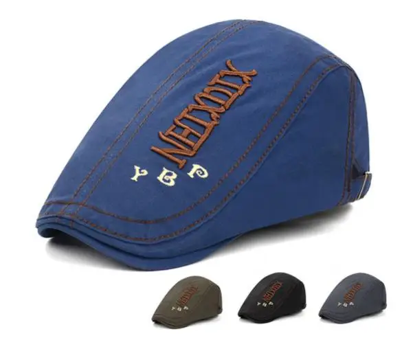 Весенне-летняя однотонная Кепка Newsboy s для мужчин, Потертая джинсовая хлопковая плоская кепка, женская кепка, берет художника