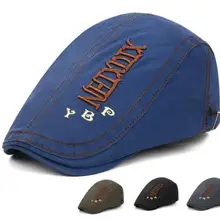 Весенне-летняя однотонная Кепка Newsboy s для мужчин, Потертая джинсовая хлопковая плоская кепка, женская кепка, берет художника