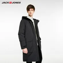 JackJones мужской длинный пуховик с капюшоном, парка, пальто, мужская одежда 218412522