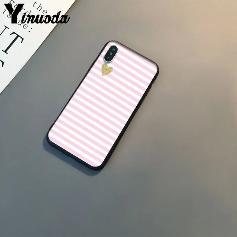Розовый зонтик в горошек ТПУ мягкий черный чехол для телефона Apple IPhone 11 8 7 6 6S Plus X XS