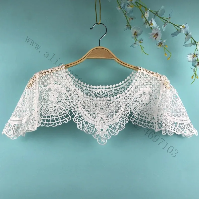 One Size Women Shrug Bolero Lace Wedding Bridal Summer Jacket Elegant Cape Wrap Fashion Shawl Bridal Cloak