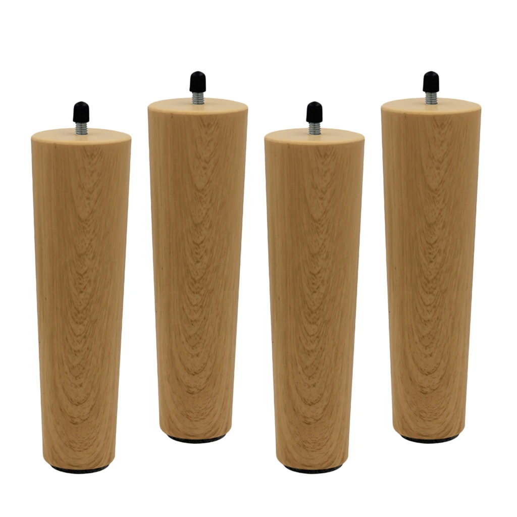 4pcs Wood Furniture Legs Modern Feet Great Replacement for Sofa, Couch, Bed, Coffee Ottoman TV Stand Loveseat