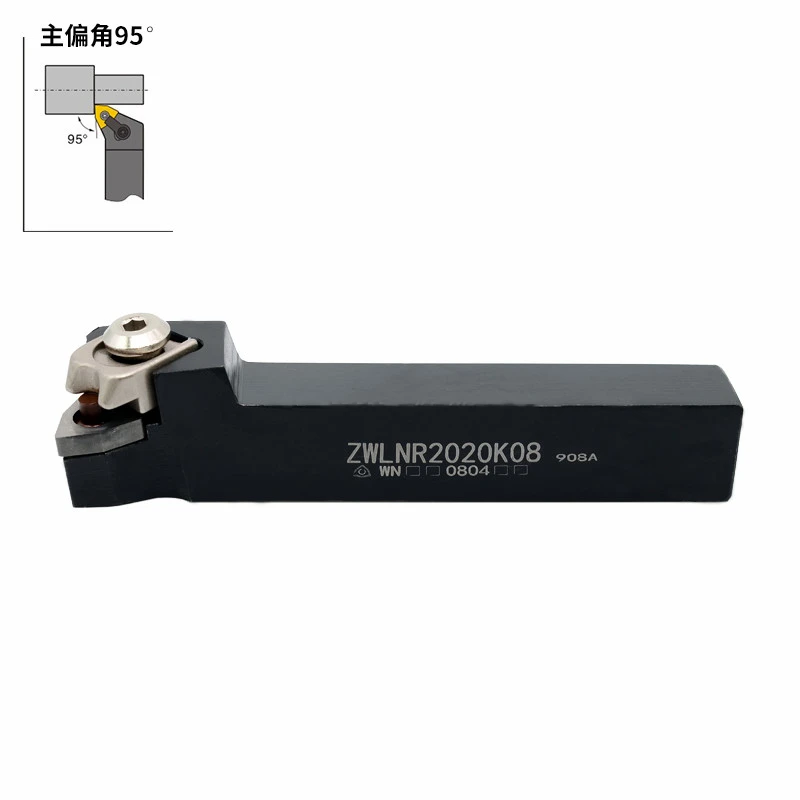 

1 шт 95 градусов CNC toolholder цилиндрический Поворотный toolholder EWLNR2020K08 ZWLNR2525M08