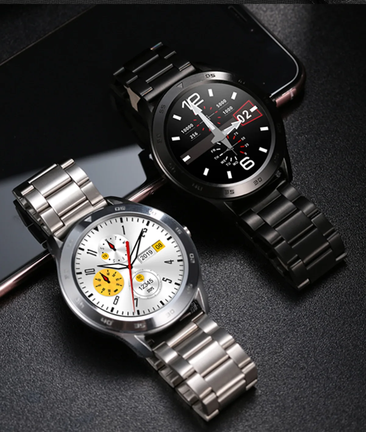 

DT98 Smart Watch Men ECG+PPG HRV Heart Rate Monitor Stopwatch Bluetooth Call IP68 Waterproof Smartwatch VS B57 F8 L7