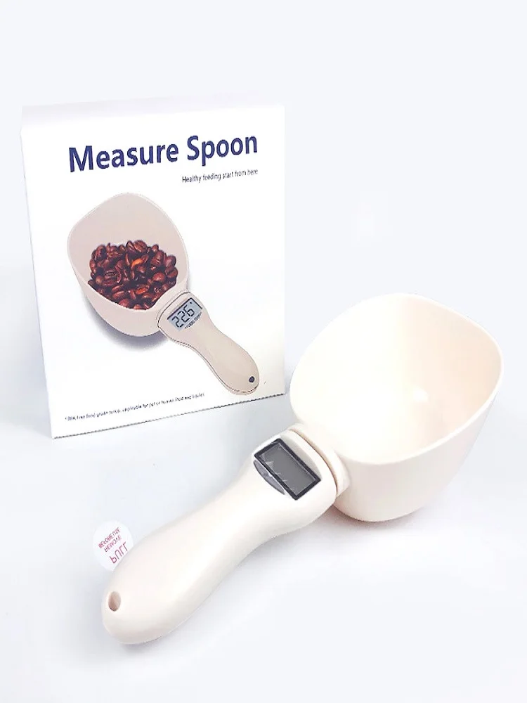 250ML/800G Pet Multifunction Measuring Spoon Feeding Spoon Kitchen Scale Water Spoon With Led Display Dog Feeding для собак