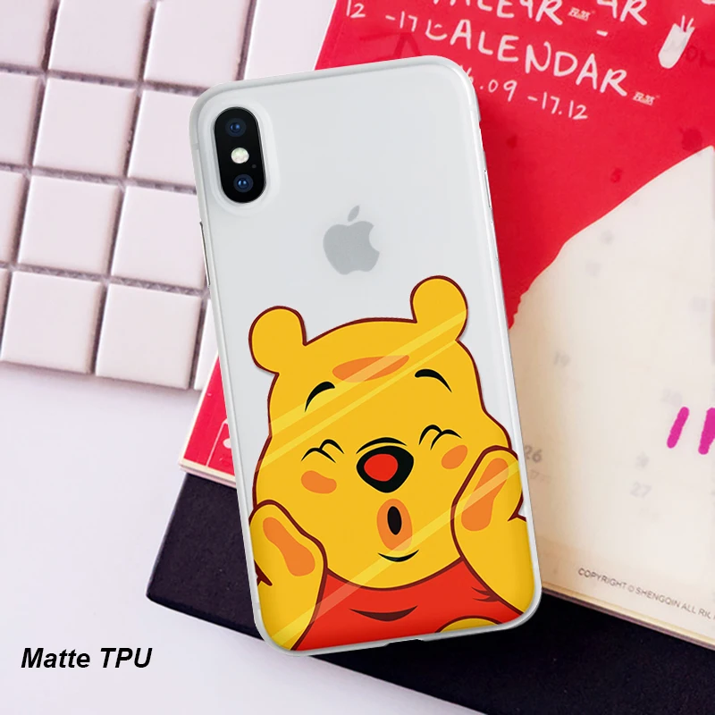 Матовые Мультяшные милые роскошные чехлы на заднюю панель для iPhone 11 Pro XS Max XR X для iPhone 5 5S S SE 8 7 10 6 6S Plus чехлы из мягкого ТПУ силикона - Цвет: weinixio