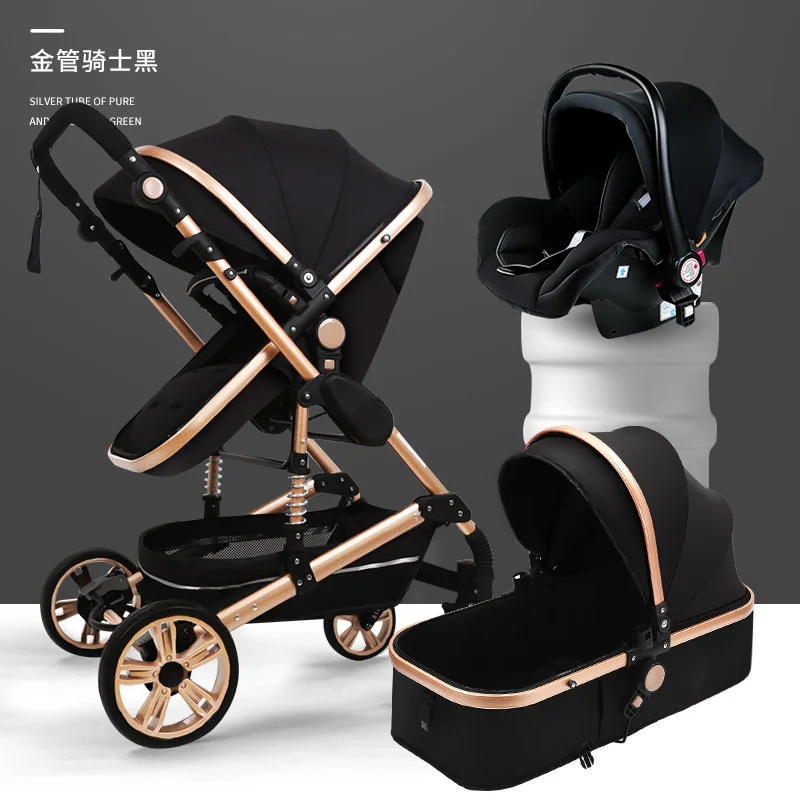 

966 High Landscape Baby Stroller Box Armchair Lightweight Folding Multi-functional Perambulator Shock Absorbers Baby