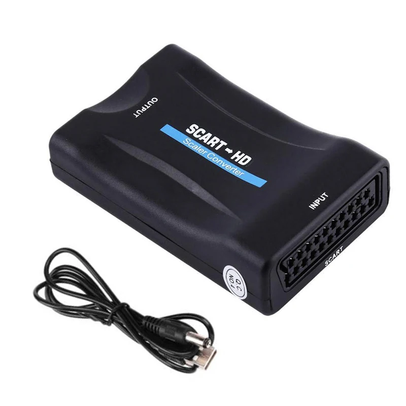 Преобразователь Аудио и видео FHD 1080P SCART в HDMI высококлассный преобразователь AV