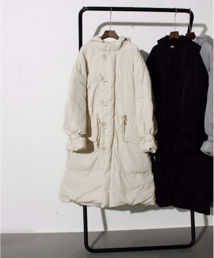 Зимняя женская пуховая хлопковая куртка с капюшоном, пальто, женское Свободное пальто, толстые хлопковые куртки, большие размеры, черная теплая Женская куртка