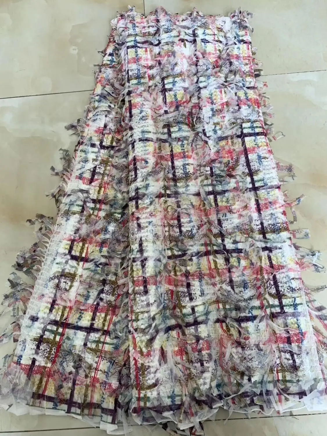 

fashionable tulle embroidery french net lace fabric David-9.9816 with beads for party dress