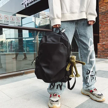 

Oxford Cloth Backpack Leisure College Style Student Bag Female Solid Color Backpack Large Capacity Travel Fashion Travel Bag