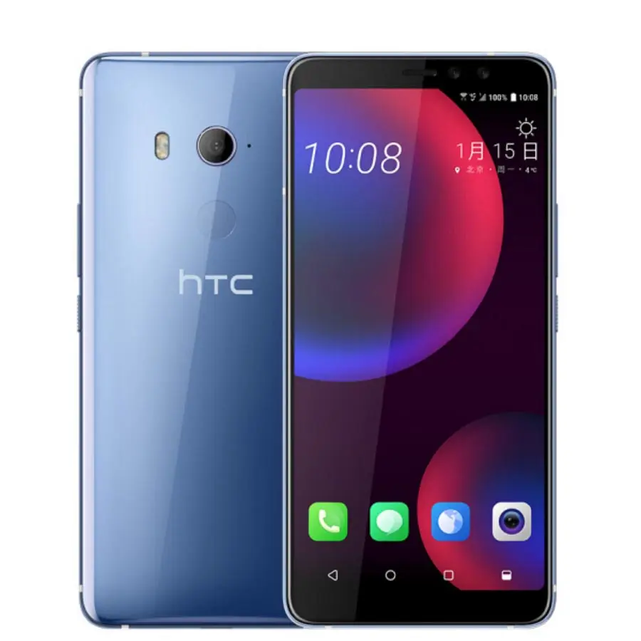 Мобильный телефон htc U11 EYEs 4G LTE, 6,0 дюймов, 1080x2160 p, 4 Гб ОЗУ, 64 Гб ПЗУ, две sim-карты, Восьмиядерный NFC 3930 мАч, телефон на Android - Цвет: 4GB 64GB Silver