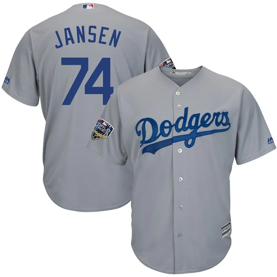Золотой Мужчины Джерси#8 Manny 27 Matt Kemp 74 Jansen 13 Max Muncy 66 Yasiel Puig World - Цвет: Золотой
