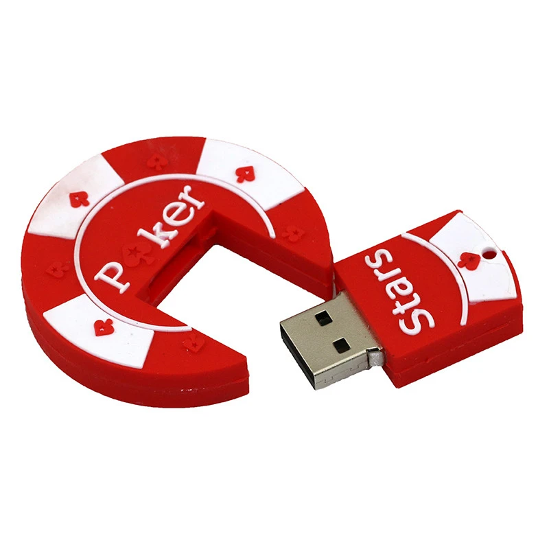 Игровой реквизит круглый USB флеш-накопитель 4 16 8 32 128 256 32 Гб Флешка 256 ГБ флеш-накопитель Memoria Stick USB2.0 Poker Star U disk cle usb