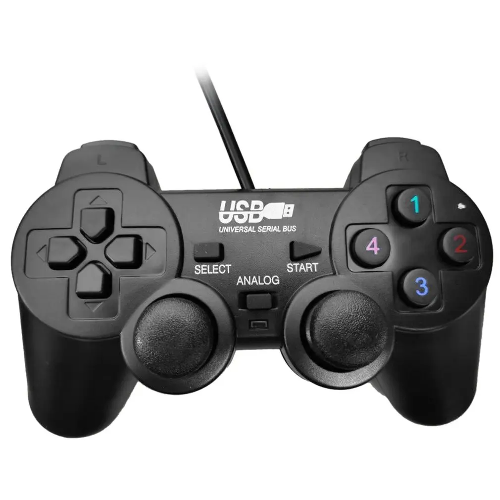 Геймпад Джойстик USB2.0 Shock Joypad геймпад игровой контроллер для ПК ноутбука