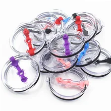 25 шт 30 унций eakproof многоразовая пластиковая чашка крышка теплоизоляция Уплотнение Крышка для 30 унций чайная чашка с крышкой чашка может вставить соломинку