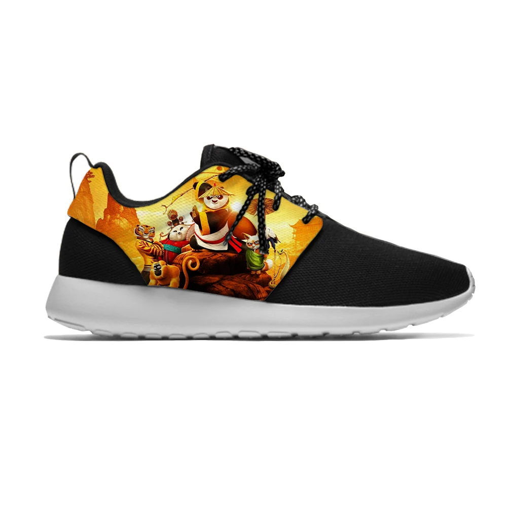 Kung Fu Panda lindo dibujos animados 3D estampado niños niñas zapatillas  niños transpirable ligero deportes Casual zapatos|Zapatillas deportivas| -  AliExpress