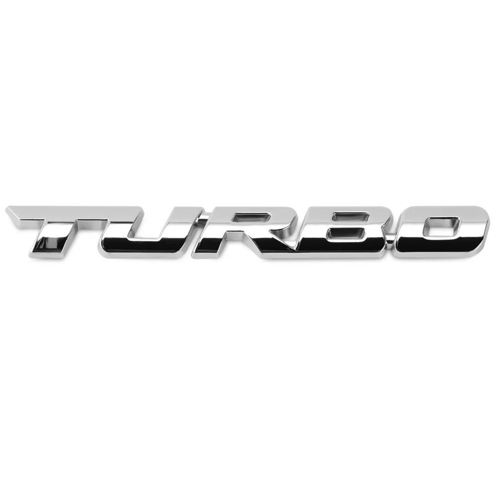 Металлическая Эмблема логотипа TURBO автомобильная наклейка для Lada Granta Xray Vesta Kia Rio