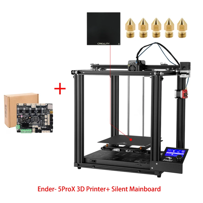 Creality Ender-5 Pro FDM 3D Printer with Silent Mainboard 2 Y-axis DIY 3D Printing Build Volume 220 x 220 x 300mm Extruder large 3d printer 3D Printers