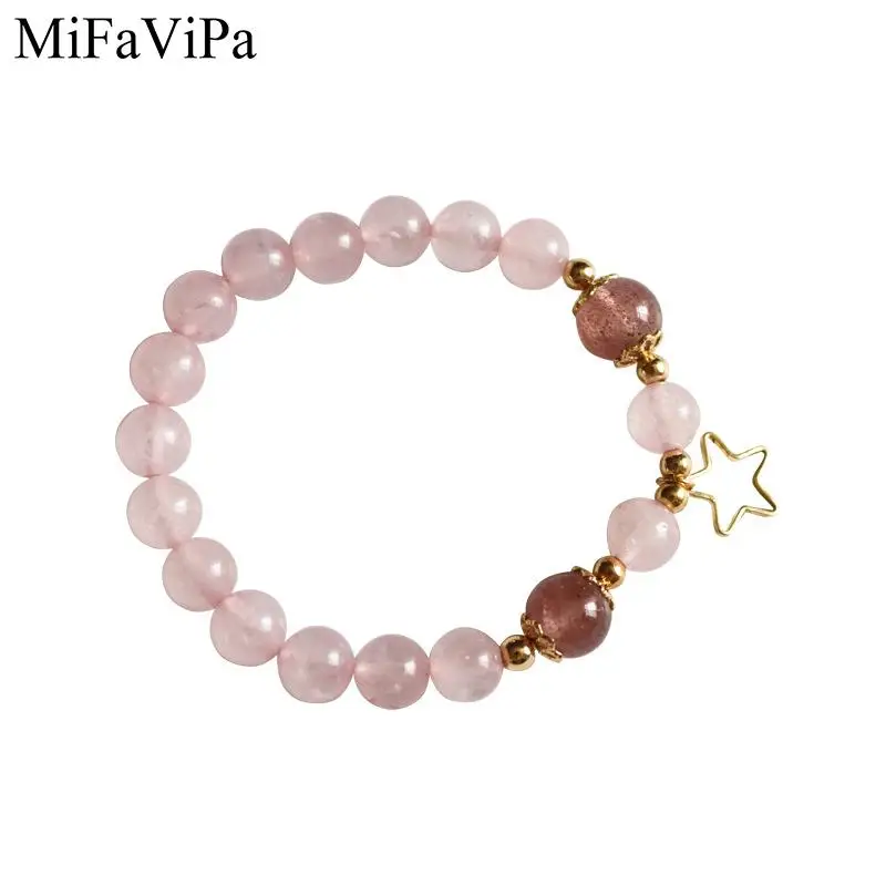 Handmade Natural Stone Lotus Ohm Buddha Beads Bracelet Pink Zebra Stone Lotus Charm Bracelet for Women Men Yoga Jewelry Gifts (1)