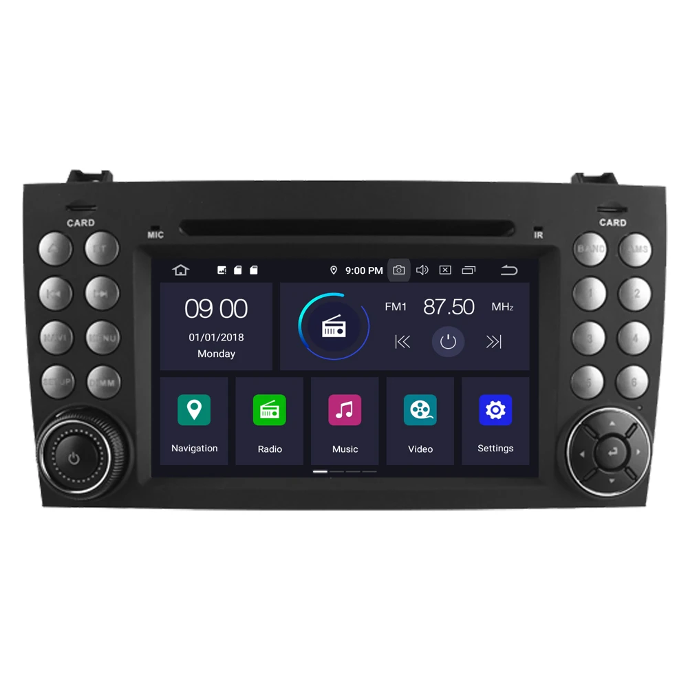 Cheap RoverOne Car Multimedia Player For Mercedes Benz W171 R171 SLK55 SLK200 SLK230 SLK250 SLK280 SLK300 SLK350 Android 9.0 DVD Radio 2