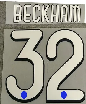 

Retro 2009-2010 #32 BECKHAM Nameset Customize Any Name Number Printing Soccer Patch Badge