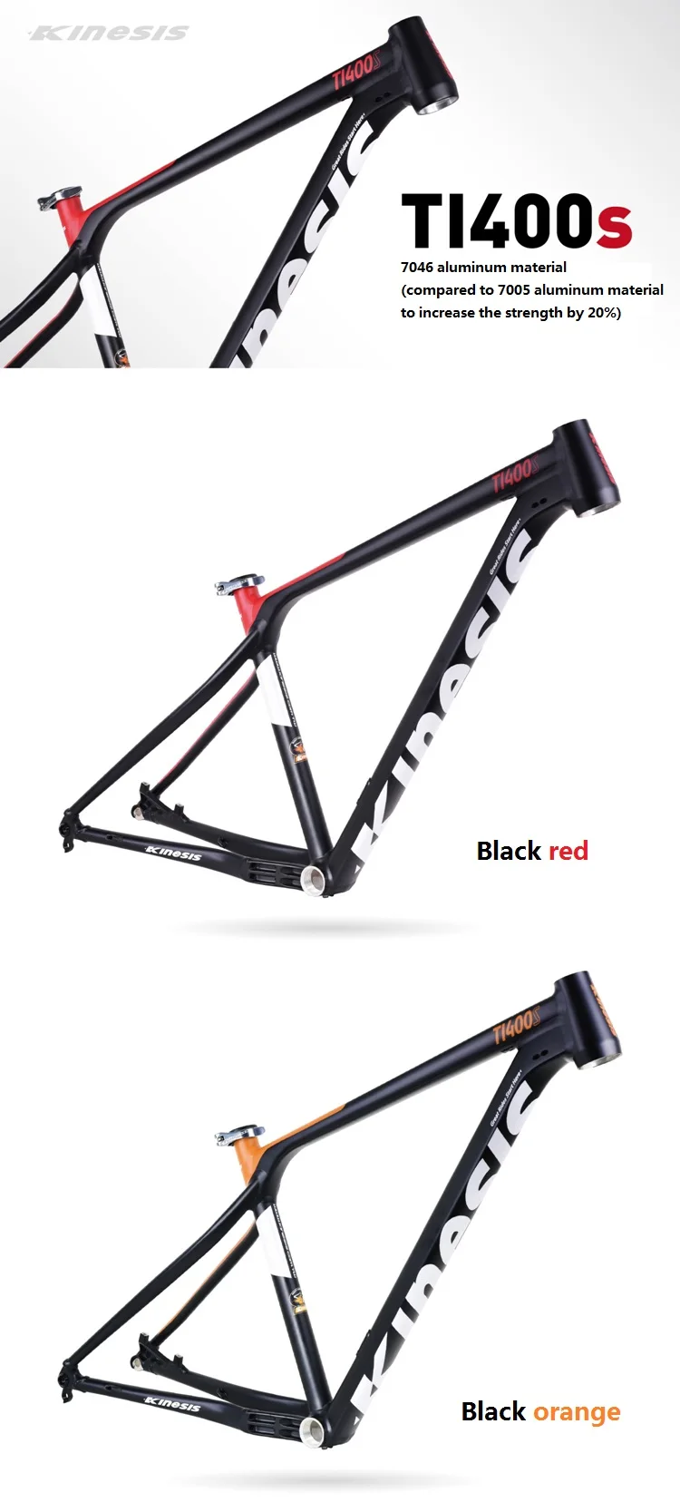 kinesis TI400s 7046 aluminum alloy frame 27.5 inch 15 17 19