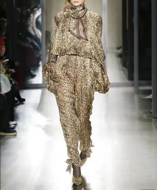 

Long Lantern Sleeve Jumpsuits Celebirty Night Club Sexy Fashion Party Jumpsuits Suits Women