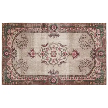 

Handmade Natural Vintage Turkish Area Rug 165x276 Cm-5'5''X9'1''